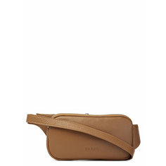 Сумка поясная Palio, фактура тиснение, рыжий