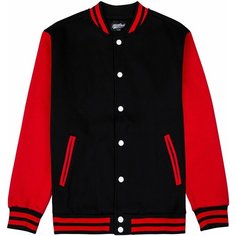 Толстовка Street Soul Бомбер трикотажный / Street Soul / Varsity Classic Jacket V 3, размер XL, , черный, красный