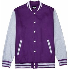 Толстовка Street Soul Бомбер трикотажный / Street Soul / Varsity Classic Jacket V 3, размер L, , фиолетовый