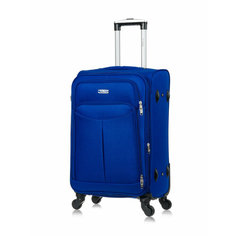 Чемодан Lcase Amsterdam, 64 л, размер M, синий