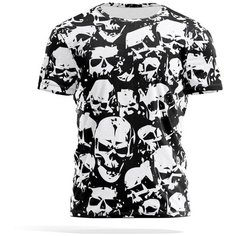 Футболка PANiN Brand, размер XXL, черный/белый/серый