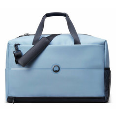 Сумка дорожная Delsey, 55х35х25 см, ручная кладь, голубой