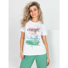 Футболка BROSKO, размер 54, белый