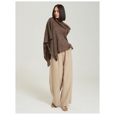Пончо Lesnikova Design, размер 42-50, коричневый