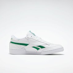Кеды Reebok Club Classic Revenge, полнота F, размер 8,5 US, белый/зеленый