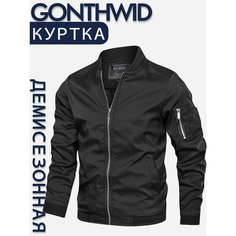 Бомбер GONTHWID, размер 3XL, черный