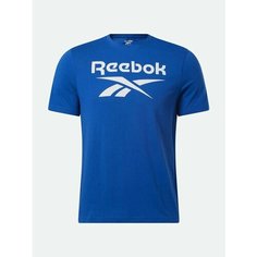 Футболка Reebok IDENTITY STACKED L, размер L INT, синий