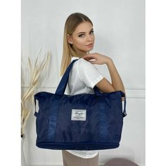 Сумка спортивная POUCHMAN, 24 л, 40х30х40 см, ручная кладь, синий