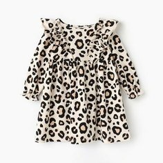Платье Kaftan Базовая коллекция, размер 86-92 см, бежевый