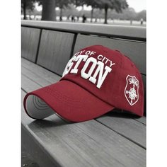Бейсболка мужская Boston для мужчин и женщин, размер 55/60, красный Без бренда