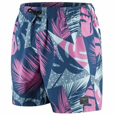 Бордшорты Speedo, размер M, розовый, бирюзовый, синий