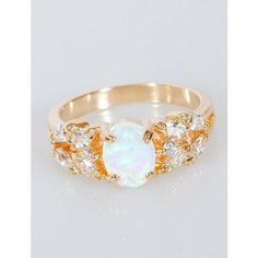 Кольцо Lotus Jewelry, опал, размер 17, мультиколор