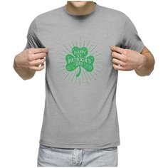 Футболка Us Basic, размер M, серый меланж