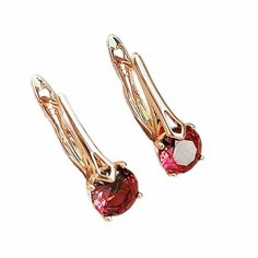 Серьги, циркон, искусственный камень, золотой Нет бренда