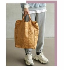 Сумка , фактура матовая, бежевый Нет бренда