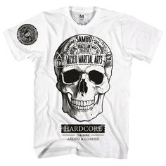Футболка HARDCORE TRAINING hardcore training, размер M, белый