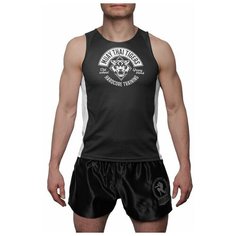 Майка спортивная HARDCORE TRAINING hardcore training, размер 48, белый, черный