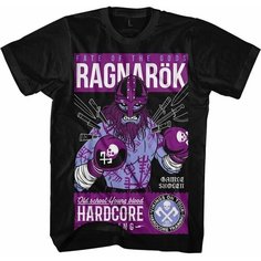 Футболка HARDCORE TRAINING hardcore training, размер M, черный, фиолетовый