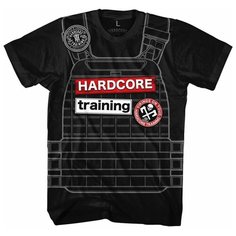 Футболка спортивная HARDCORE TRAINING hardcore training, размер 50, черный