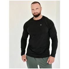 Лонгслив Galaktika, размер M, , черный Галактика