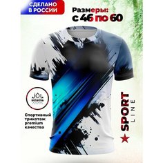 Футболка Evofox, размер 5XL, синий, белый, черный