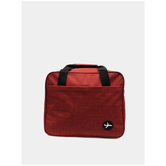 Сумка дорожная LuckyClovery, 19х30х40 см, ручная кладь, бордовый