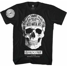 Футболка HARDCORE TRAINING hardcore training, размер XXL, черный, белый