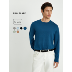 Джемпер FINN FLARE Лонгслив с длинным рукавом, размер S, , синий