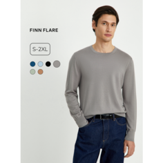 Джемпер FINN FLARE Лонгслив с длинным рукавом, размер XL, , серый