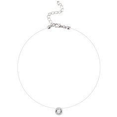 Колье HAGUST, циркон, длина 38 см, бесцветный