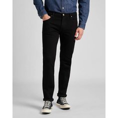 Джинсы зауженные Lee Men Rider Jeans, размер 38/34, clean black