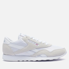 Кроссовки Reebok CL Nylon, полнота F, размер 7 US, белый/бежевый