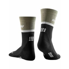 Носки Cep, размер II, черный/зеленый
