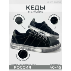 Кеды LESTO, размер 41, черный