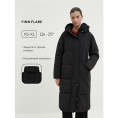 Парка FINN FLARE Пуховик удлиненный, размер L, черный