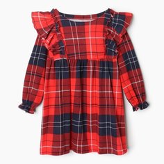 Платье Kaftan, размер 28, красная клетка