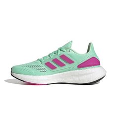 Кроссовки adidas Wmns PureBoost 22, размер 6 UK, pulse mint/fuchsia pink/cloud white