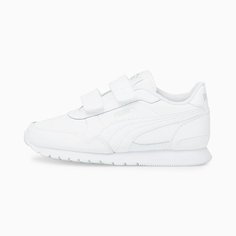 Кроссовки PUMA ST Runner v3 L V PS, размер 1 UK, Puma White-Puma White