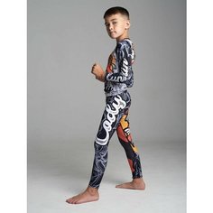 Тайтсы CODY LUNDIN BATTLE DOG, размер 12, коричневый/серый