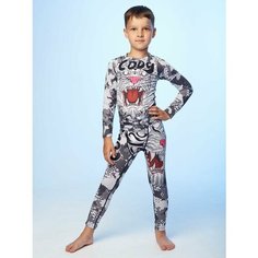 Тайтсы CODY LUNDIN WHITE TIGER, размер 14, розовый, белый, серый