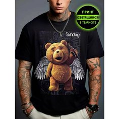 Футболка Romax Tex Тед, размер 46, черный