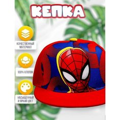 Кепка Marvel Человек-паук для мальчиков, размер 52-56, красный