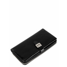 Кошелек ELEGANZZA, фактура зернистая, black