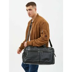 Сумка дорожная POUCHMAN, 30 л, 49х30х49 см, ручная кладь, черный