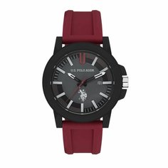 Наручные часы U.S. POLO ASSN., черный/бордовый