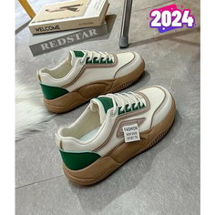 Кроссовки , размер 40, green/white Без бренда