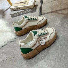Кроссовки , размер 38, green/white Без бренда