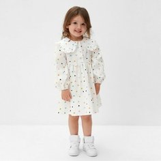 Платье Kaftan, размер 122/128, белый