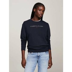 Толстовка TOMMY HILFIGER Essential Logo Crew Neck Sweatshirt, размер XS, , синий