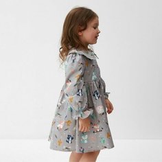Платье Kaftan, размер 98/104, серый